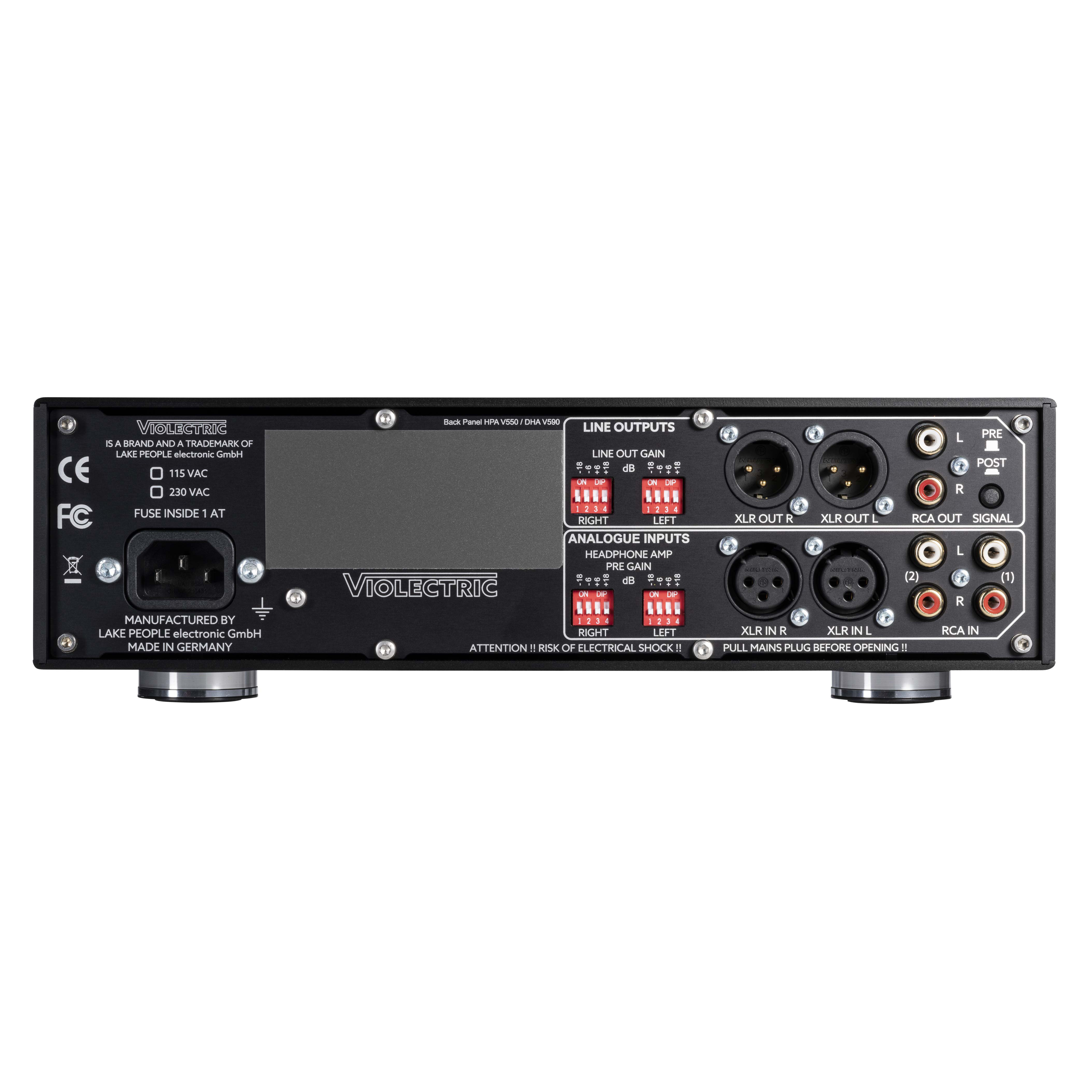 德國 Violectric - HPA V550 PRO 旗艦級純平衡耳擴 | 可調增益 | 前級功能(可切換) | 德國製造